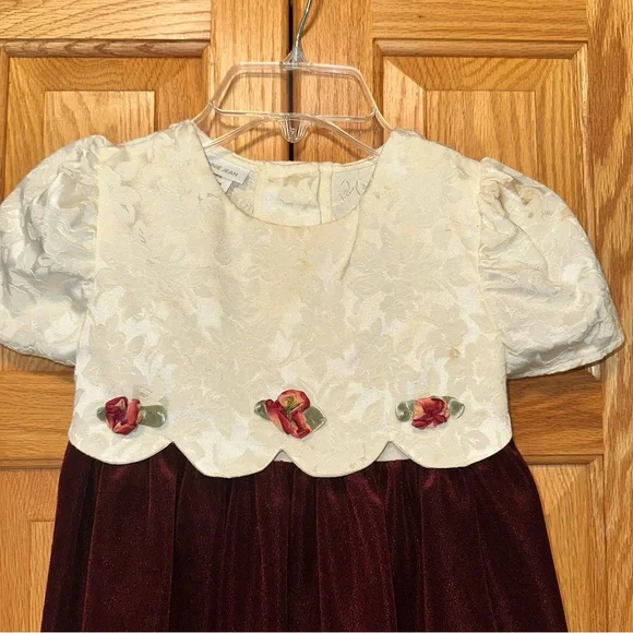 Bonnie Jean Cream Floral Dress size 5 y.o. - Picture 9 of 10